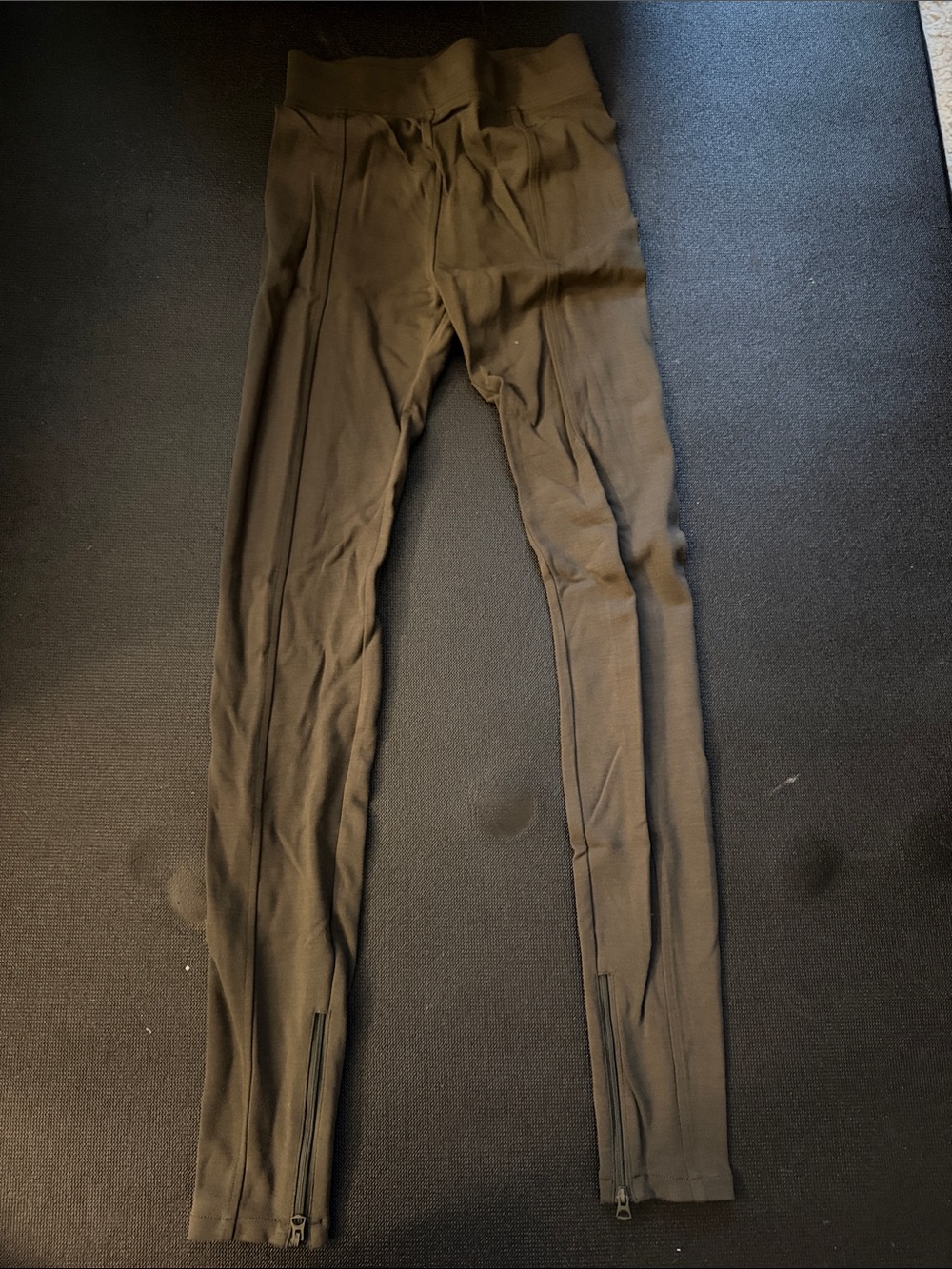 rag & bone Olive Green Zip-Hem Leggings xs nwt